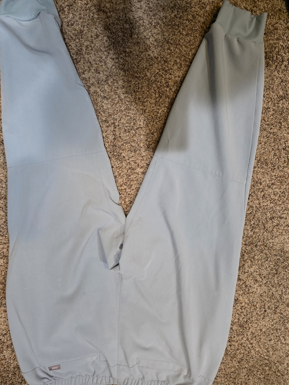 Men's Light Blue Drawstring Scrubs